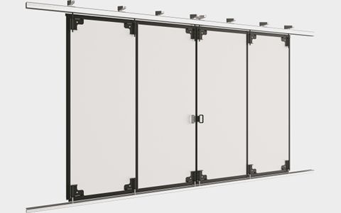 Відкатні ворота з нижньою напрямною